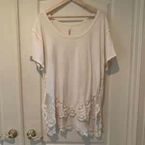 Free People Lace Bottom Top